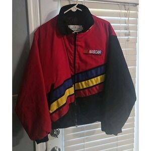 Vintage Nascar Creative Design Sportswear's Red Black Jacket Y2k Retro Mens XL